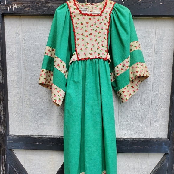 Vintage 60s 70s Young Innocent Arpeja Caftan Dress - Picture 14 of 15